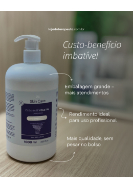 Óleo Vegetal Natural Base para massagem WNF 1L